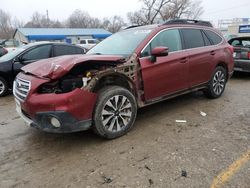 Salvage cars for sale from Copart Wichita, KS: 2015 Subaru Outback 2.5I Limited