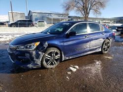 Salvage cars for sale from Copart Albuquerque, NM: 2017 Honda Accord Sport