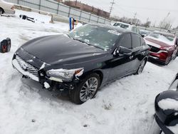 Salvage cars for sale at Chicago Heights, IL auction: 2019 Infiniti Q50 Luxe