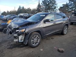 Salvage cars for sale at Denver, CO auction: 2019 Jeep Cherokee Latitude Plus