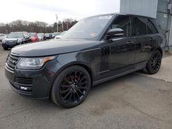 Salvage cars for sale at East Granby, CT auction: 2013 Land Rover Range Rover HSE