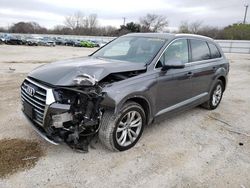 Salvage cars for sale from Copart San Antonio, TX: 2018 Audi Q7 Premium Plus