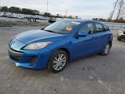 Salvage cars for sale from Copart Dunn, NC: 2012 Mazda 3 I