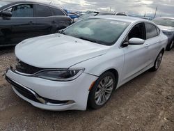 Salvage cars for sale from Copart Tucson, AZ: 2015 Chrysler 200 Limited