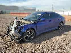 Honda Accord Sport salvage cars for sale: 2018 Honda Accord Sport