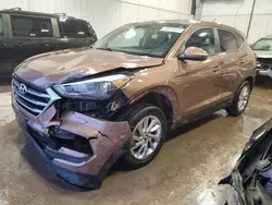 Salvage cars for sale at Franklin, WI auction: 2017 Hyundai Tucson SE