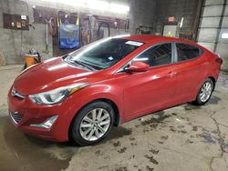 Salvage cars for sale at Angola, NY auction: 2016 Hyundai Elantra SE