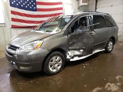 Salvage cars for sale at Lyman, ME auction: 2004 Toyota Sienna XLE