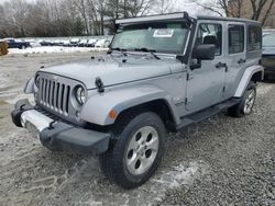 Salvage cars for sale from Copart North Billerica, MA: 2015 Jeep Wrangler Unlimited Sahara