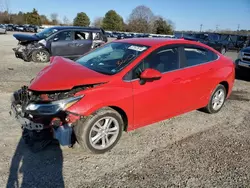 Chevrolet salvage cars for sale: 2016 Chevrolet Cruze LT