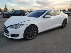 Salvage cars for sale from Copart Rancho Cucamonga, CA: 2016 Tesla Model S