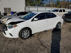 Salvage cars for sale from Copart Austell, GA: 2016 Toyota Corolla L