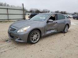 Salvage cars for sale at New Braunfels, TX auction: 2012 Infiniti G37 Base