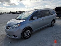 Salvage cars for sale from Copart Arcadia, FL: 2017 Toyota Sienna XLE
