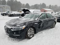 Salvage cars for sale at Mendon, MA auction: 2020 Honda Accord Hybrid