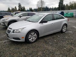 Salvage cars for sale from Copart Graham, WA: 2012 Chevrolet Cruze LS