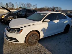 Salvage cars for sale from Copart Spartanburg, SC: 2017 Volkswagen Jetta S