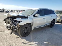 Salvage cars for sale at San Antonio, TX auction: 2016 Infiniti QX60