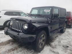 Salvage cars for sale from Copart Elgin, IL: 2016 Jeep Wrangler Unlimited Sahara