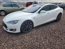 Salvage cars for sale at Phoenix, AZ auction: 2015 Tesla Model S 85