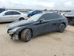 Vehiculos salvage en venta de Copart San Antonio, TX: 2018 Infiniti Q50 RED Sport 400