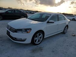 Salvage cars for sale at Arcadia, FL auction: 2014 Volkswagen Passat SEL