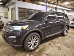 Salvage cars for sale at Wheeling, IL auction: 2020 Ford Explorer Limited