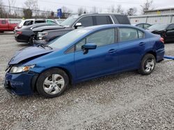 Salvage cars for sale from Copart Walton, KY: 2015 Honda Civic LX