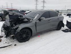 Salvage cars for sale at Elgin, IL auction: 2020 Infiniti Q50 Pure