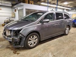 Salvage cars for sale from Copart Wheeling, IL: 2016 Honda Odyssey EXL