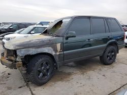 Salvage cars for sale at Grand Prairie, TX auction: 1999 Land Rover Range Rover 4.6 HSE Callaway Long Wheelbase