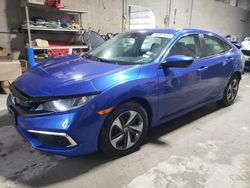 Salvage cars for sale from Copart Blaine, MN: 2019 Honda Civic LX