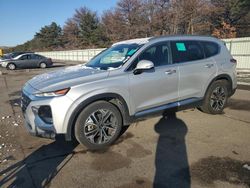 Salvage cars for sale at Brookhaven, NY auction: 2019 Hyundai Santa FE Limited