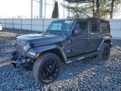 Salvage cars for sale at Windsor, NJ auction: 2023 Jeep Wrangler Sahara 4XE