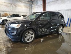 Ford Explorer salvage cars for sale: 2017 Ford Explorer XLT