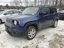 Salvage cars for sale from Copart Candia, NH: 2018 Jeep Renegade Latitude
