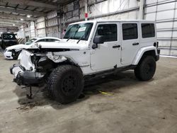 Jeep salvage cars for sale: 2012 Jeep Wrangler Unlimited Sahara