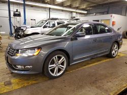 Salvage cars for sale at Wheeling, IL auction: 2015 Volkswagen Passat SEL