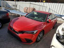 Honda Civic LX salvage cars for sale: 2022 Honda Civic LX