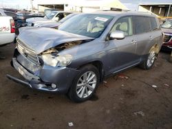 Salvage cars for sale at Brighton, CO auction: 2008 Toyota Highlander Hybrid Limited