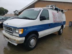 Salvage trucks for sale at Hayward, CA auction: 2002 Ford Econoline E250 Van