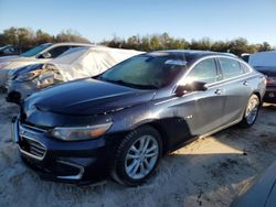 Salvage cars for sale from Copart Midway, FL: 2017 Chevrolet Malibu LT