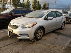 Salvage cars for sale from Copart Rancho Cucamonga, CA: 2015 KIA Forte LX