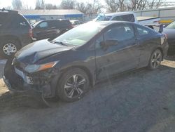 Salvage cars for sale from Copart Wichita, KS: 2015 Honda Civic EX