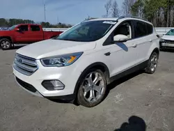 Salvage cars for sale from Copart Dunn, NC: 2018 Ford Escape Titanium