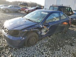 Honda Civic EX salvage cars for sale: 2002 Honda Civic EX