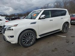 Salvage cars for sale at Ellwood City, PA auction: 2021 Nissan Armada Platinum