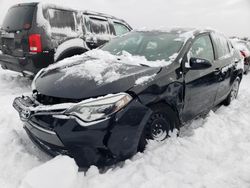 Salvage cars for sale at Elgin, IL auction: 2016 Toyota Corolla L