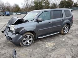 Honda Pilot EX salvage cars for sale: 2012 Honda Pilot EX