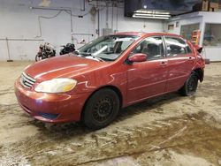 Salvage cars for sale from Copart Wheeling, IL: 2004 Toyota Corolla CE